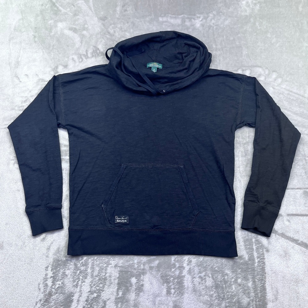 Lauren Jeans Co. Ralph Lauren Hoodie Sweatshirt‎ Women's M Black Drawstring